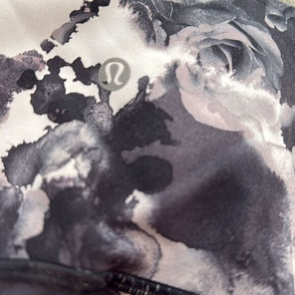 Lululemon Wunder Under Obscured Black Dusty Mauve Crop Leggings Size 4 - Picture 12 of 13